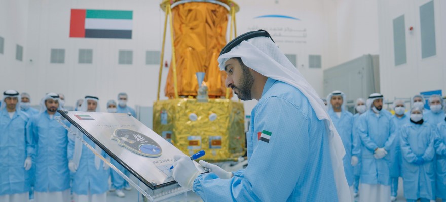 Hamdan bin Mohammed approves MBZ-SAT for launch